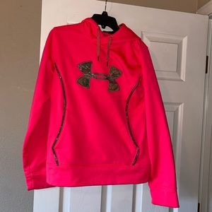 Neon Pink/Camo Under Armor Hoodie